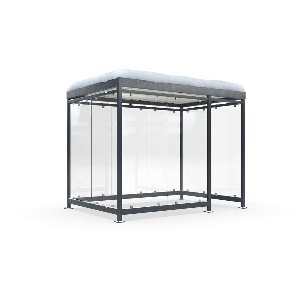 Immagine del prodotto n. 1: Pensile per fumatori wsm® KÖLN ALPINE, completamente assemblato, carico neve max. 4,15 kg/m², 9 elementi, senza pavimentazione, grigio antracite