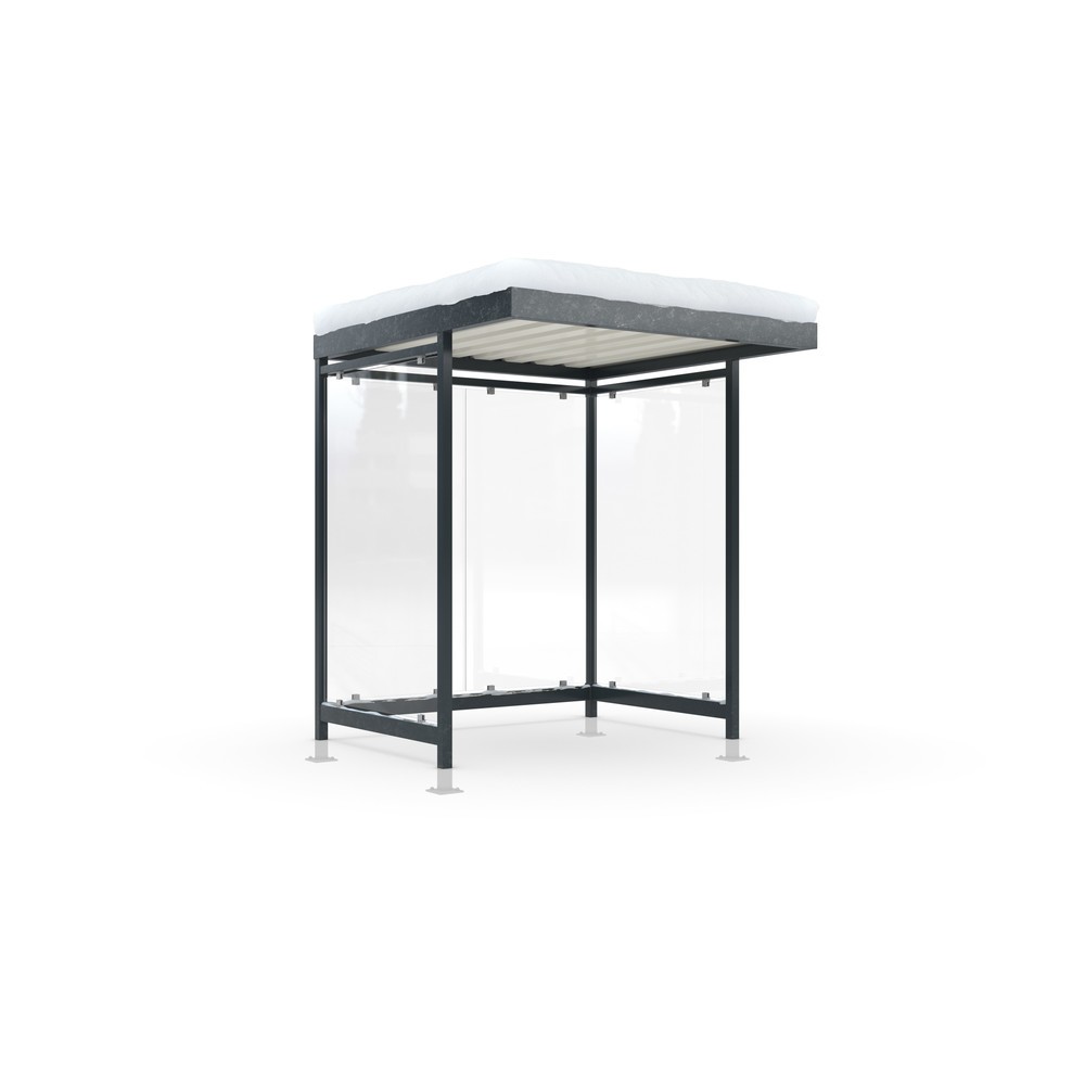 Immagine del prodotto: Pensile per fumatori wsm® KÖLN ALPINE, completamente assemblato, carico neve max. 5,60 kg/m², 4 elementi, con pavimentazione, grigio antracite