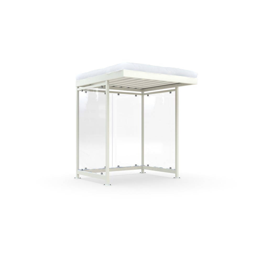 Immagine del prodotto n. 1: Pensile per fumatori wsm® KÖLN ALPINE, completamente assemblato, carico neve max. 5,60 kg/m², 4 elementi, senza pavimentazione, bianco grigiastro