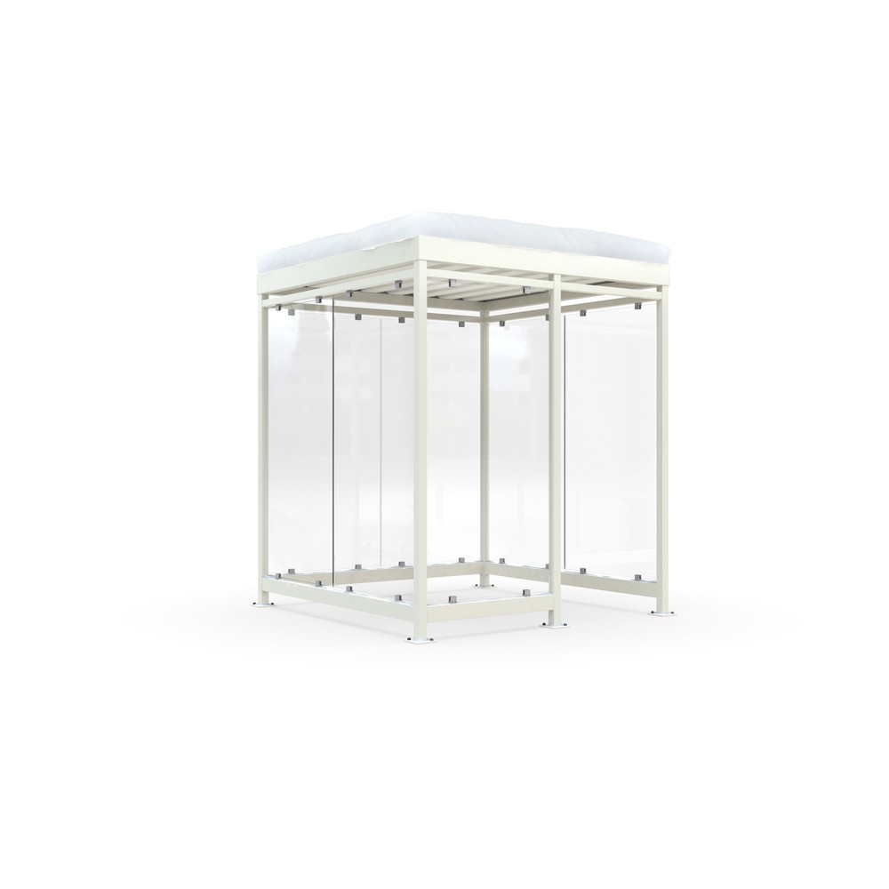 Immagine del prodotto: Pensile per fumatori wsm® KÖLN ALPINE, completamente assemblato, carico neve max. 5,60 kg/m², 7 elementi, senza pavimentazione, bianco grigiastro
