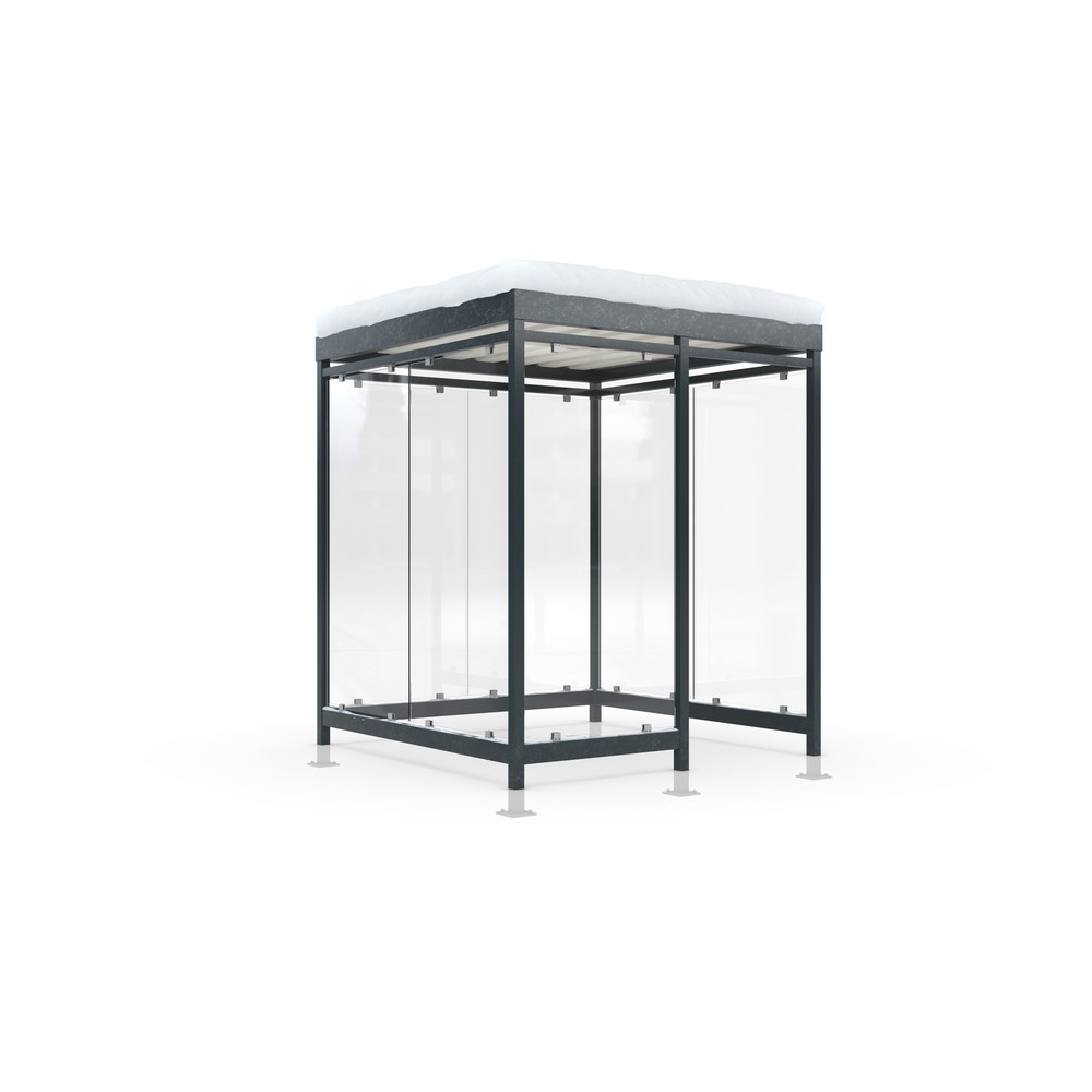 Immagine del prodotto: Pensile per fumatori wsm® KÖLN ALPINE, completamente assemblato, carico neve max. 5,60 kg/m², 7 elementi, con pavimentazione, grigio antracite