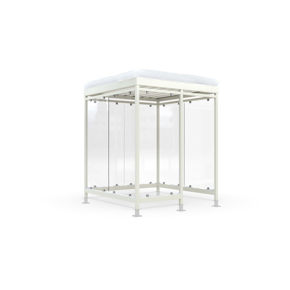 Immagine del prodotto: Pensile per fumatori wsm® KÖLN ALPINE, completamente assemblato, carico neve max. 5,60 kg/m², 7 elementi, con pavimentazione, bianco grigiastro