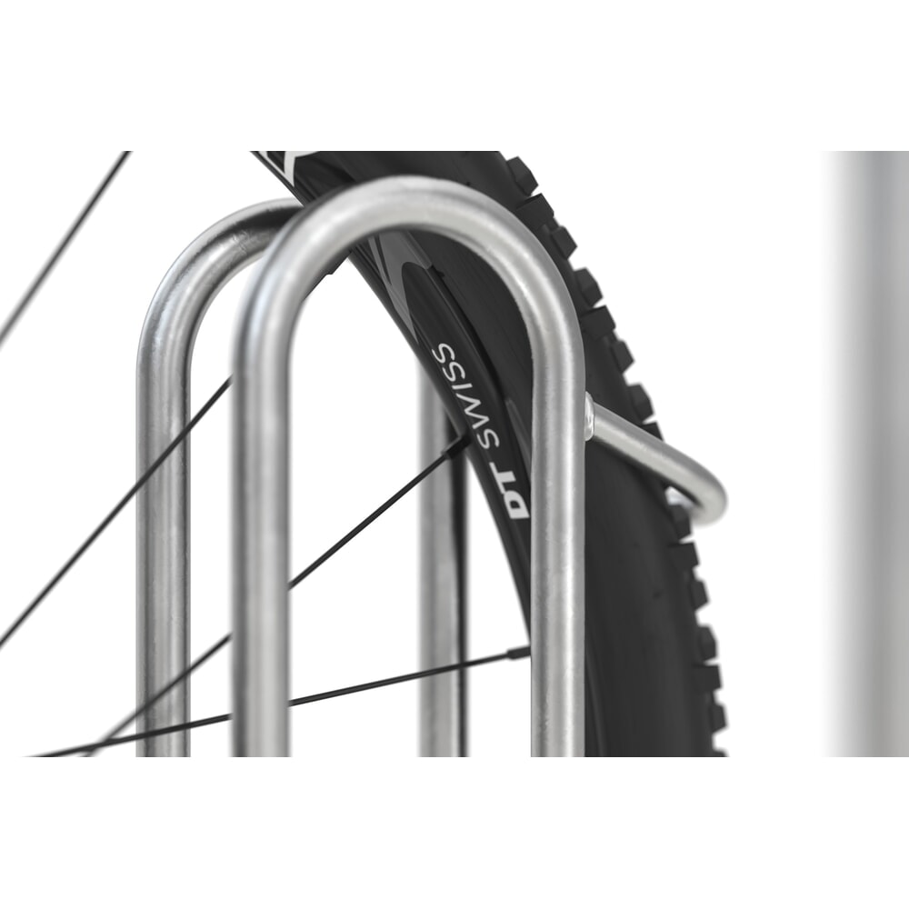 Immagine del prodotto n. 2: Portabiciclette wsm® 4000 BR, 1 lato, zincato a caldo, interasse 390 mm, 4 posti