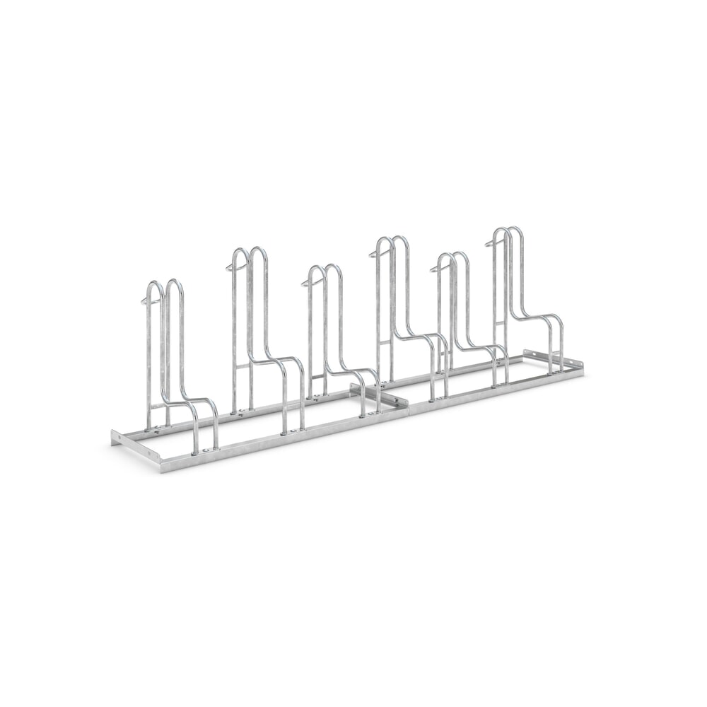 Immagine del prodotto: Portabiciclette wsm® 4000 BR, 1 lato, zincato a caldo, interasse 390 mm, 6 posti