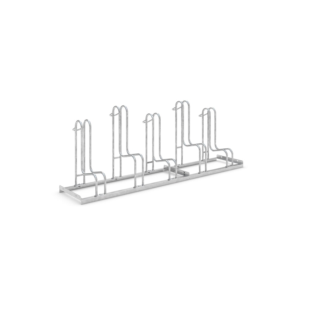 Immagine del prodotto: Portabiciclette wsm® 4000 BR, 1 lato, zincato a caldo, interasse 390 mm, 5 posti