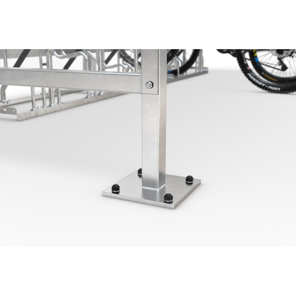 Immagine del prodotto n. 5: Tettoia wsm® BAMBERG in design ad arco tondo, larghezza 16.450 mm, zincata