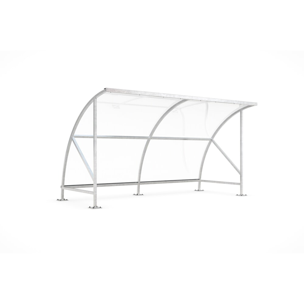 Immagine del prodotto: Tettoia wsm® BAMBERG in design ad arco tondo, larghezza 4.130 mm, zincata