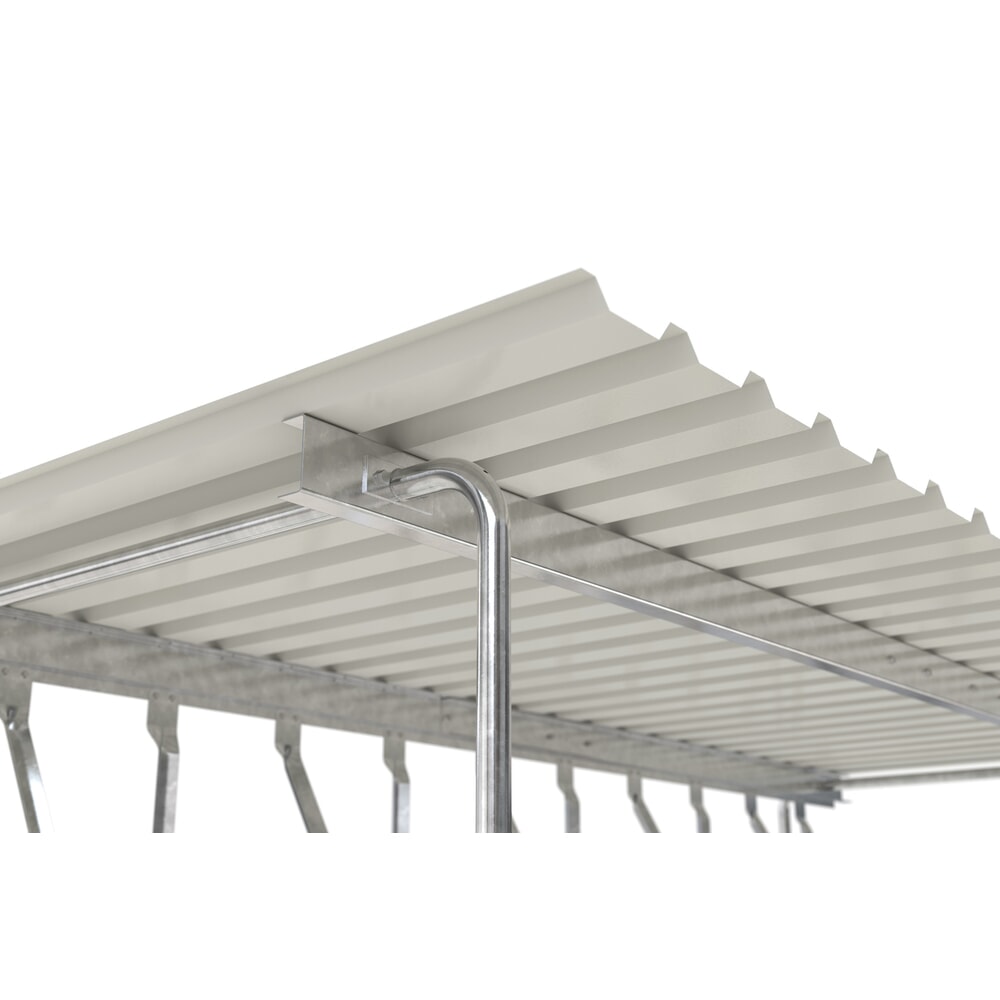 Immagine del prodotto n. 6: Tettoia wsm® SIEGEN, con parcheggi inclinati, zincata a caldo, 1 lato, 10 posti