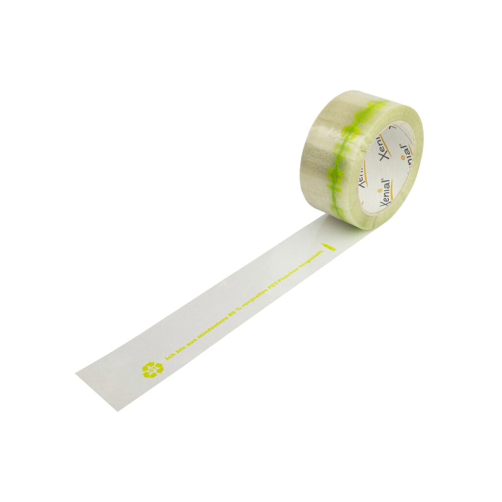Xenial® Nastro adesivo in PET riciclato, 37 µ, LxL 50 mm x 100 metri lineari, trasparente, 36 pz/UV Immagine del prodotto: Xenial® Nastro adesivo in PET riciclato, 37 µ, LxL 50 mm x 100 metri lineari, trasparente, 36 pz/UV